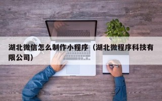 温州湖北微信怎么制作小程序（湖北微程序科技有限公司）